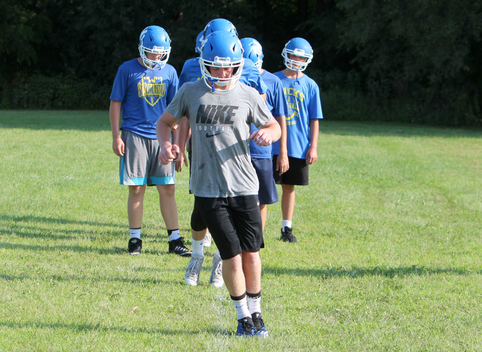 McDonell football practice 8-7-19